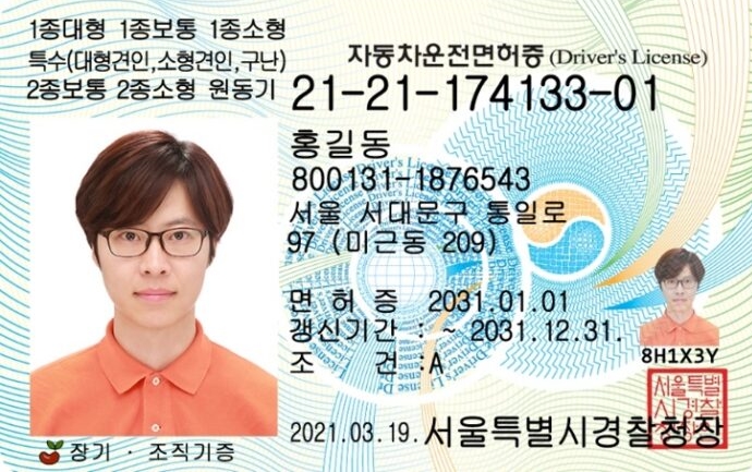 면허증 사진