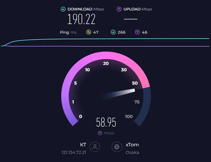 speedtest 인터넷 속도 측정하기