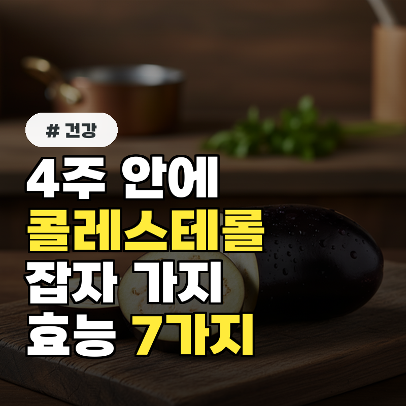 4주 안에 &lsquo;콜레스테롤 잡자! 가지(안토시아닌) 효능 7가지!