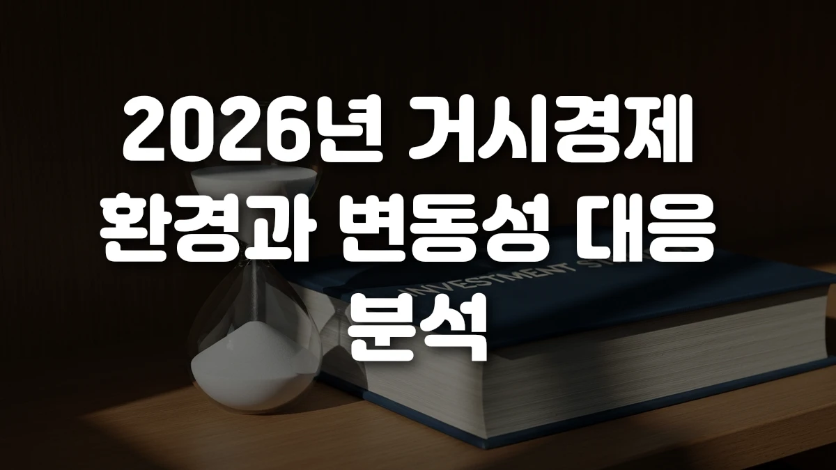 2026년 거시경제 환경과 변동성 대응 분석