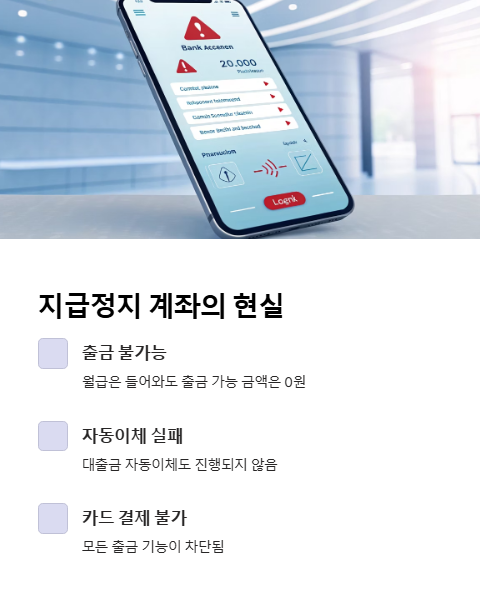 지급정지 계좌의 현실