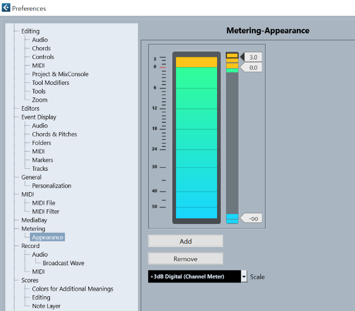 Metering - Appearance