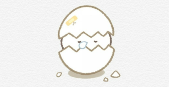 썸원 반려몽 성장 시기: 알이 살짝 깨짐