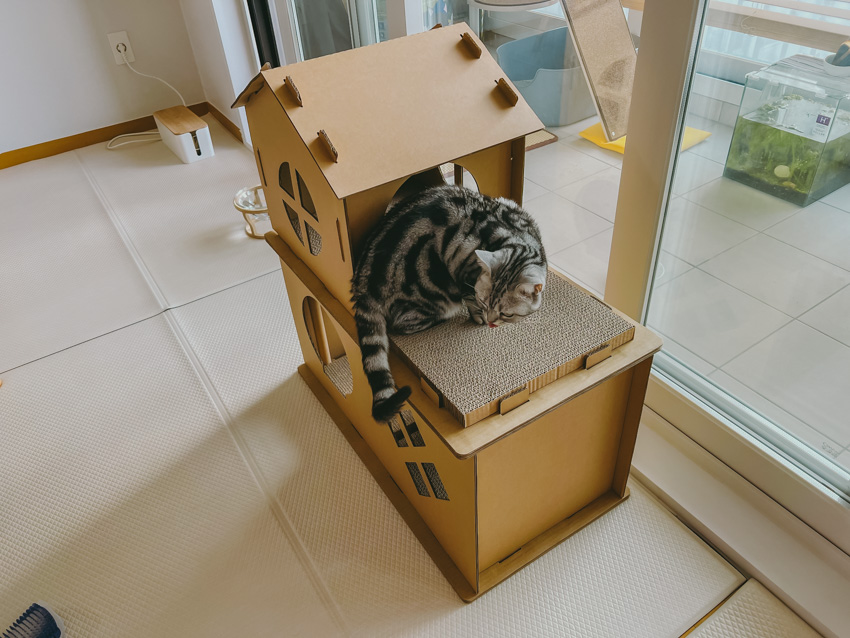 고양이-숨숨집-스크래쳐