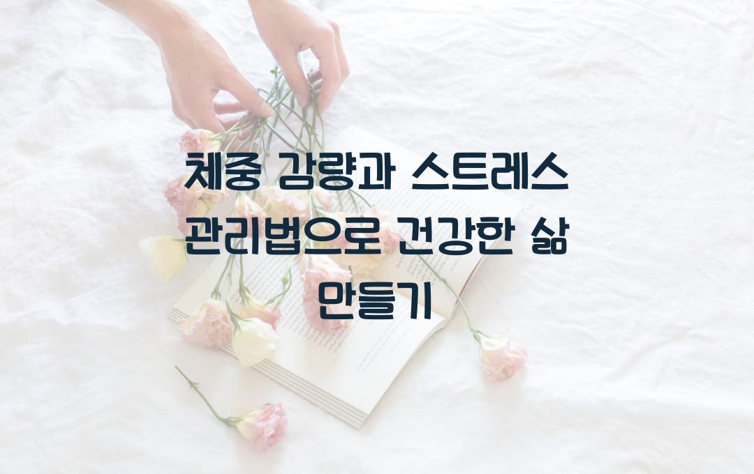 체중 감량과 스트레스 관리법