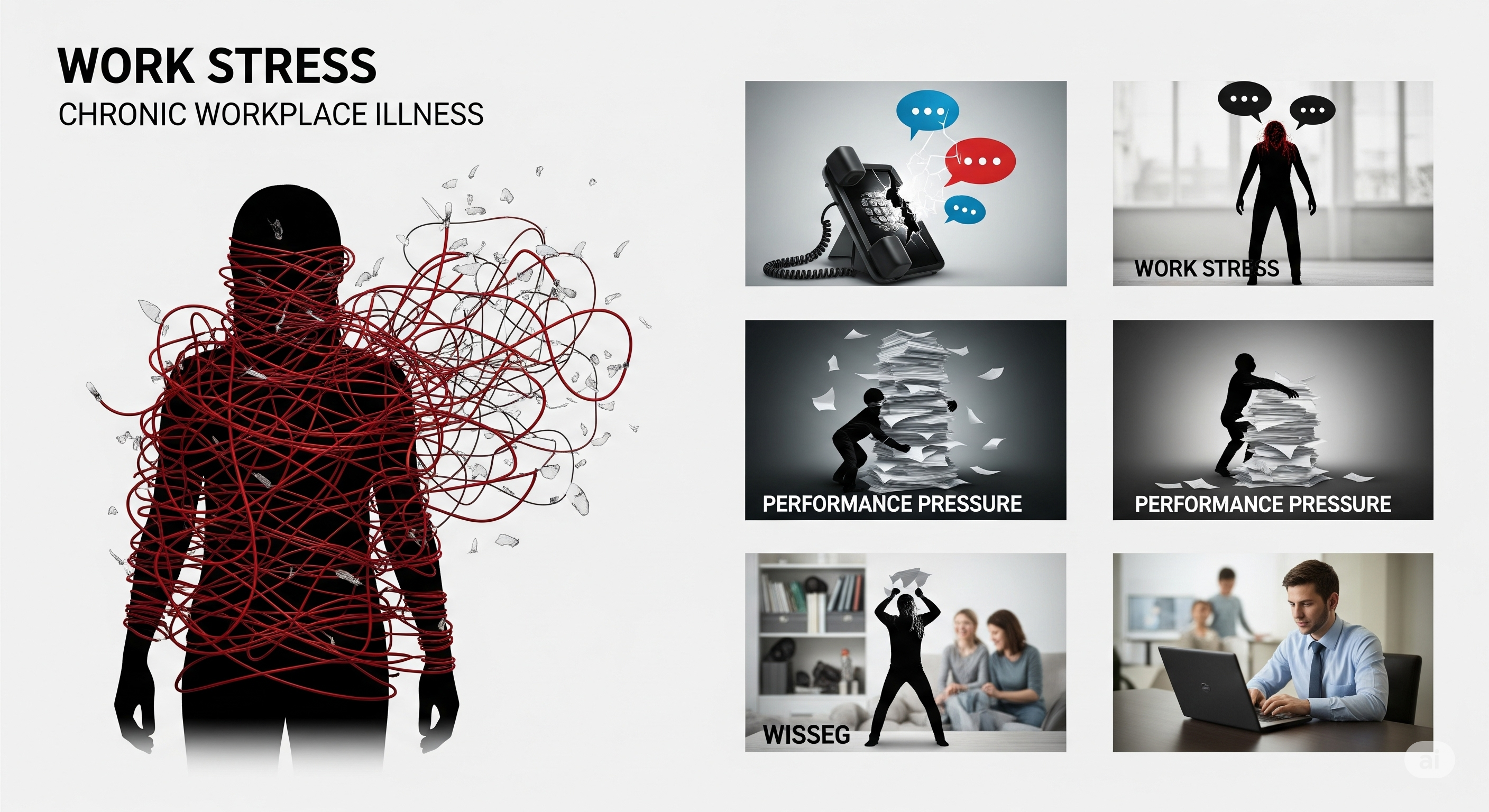 "업무스트레스, 직장 내 만성질환"에 대한 이미지입니다.
