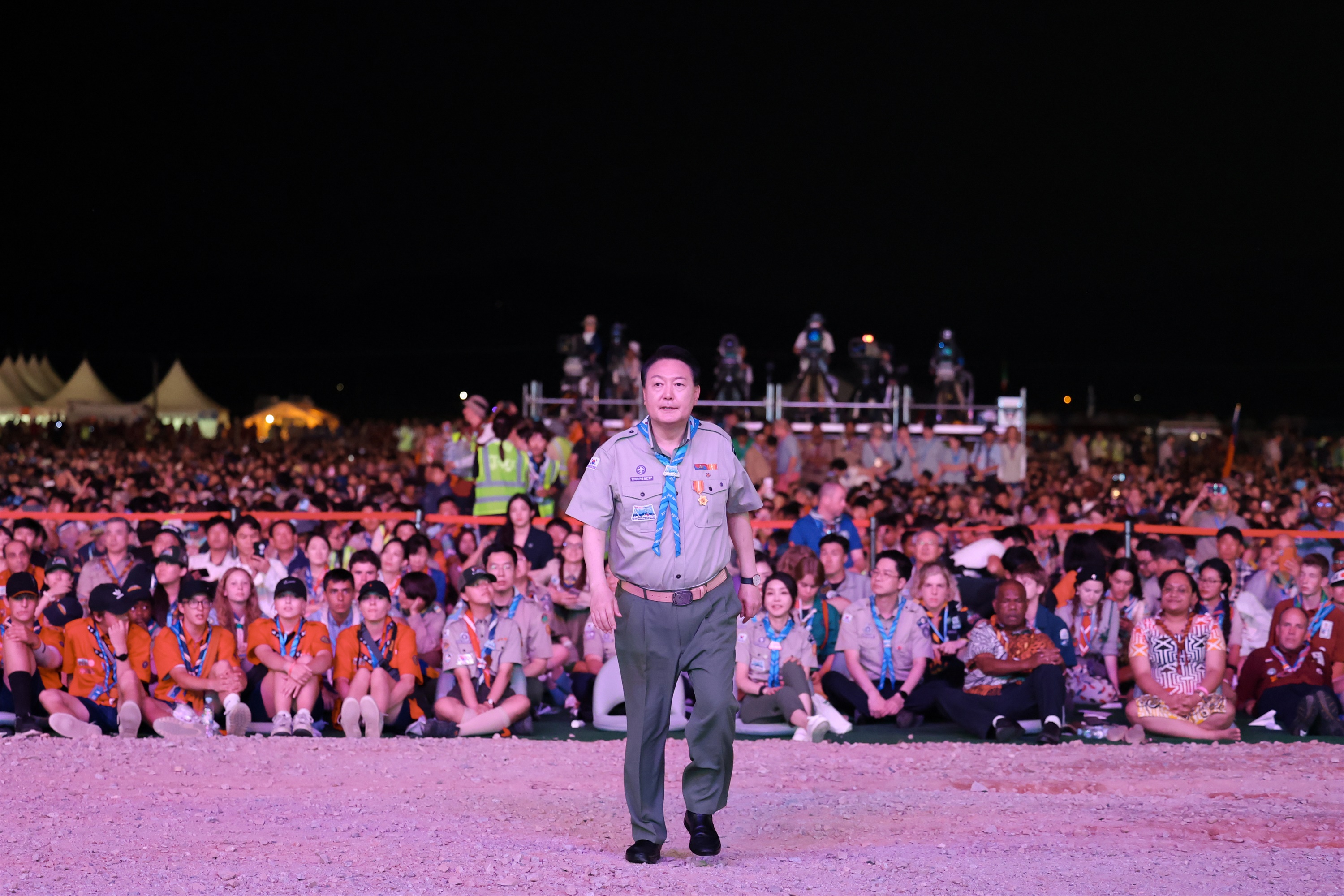 개영식에 참석한 윤석열 대통령