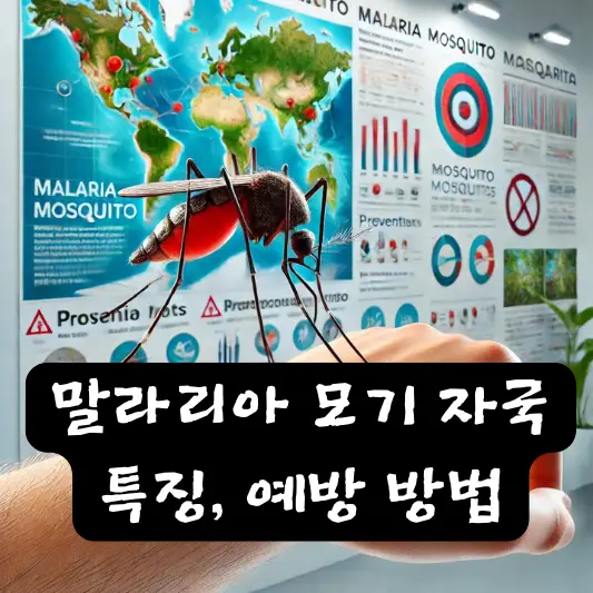 말라리아 모기 자국 감염 특징