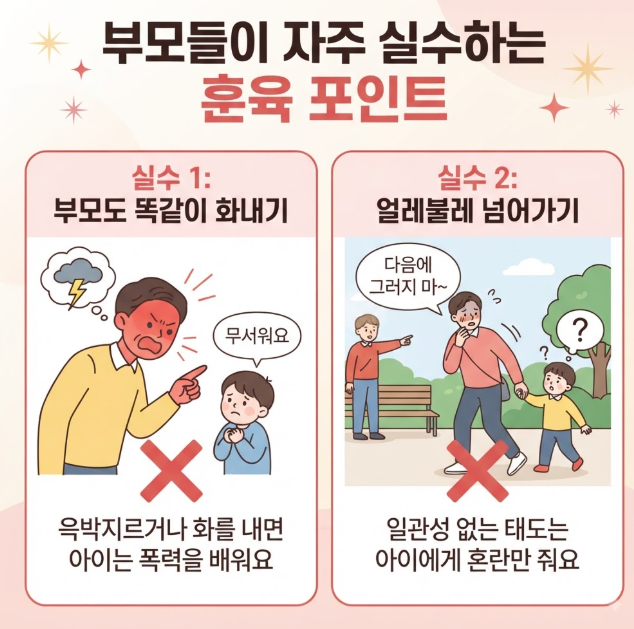 주먹질과 깨무는 행동