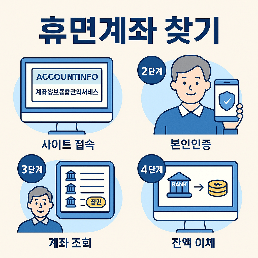 어카운트인포 휴면계좌 찾기
