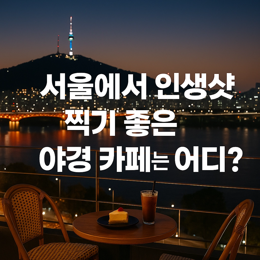 서울에서 인생샷 찍기 좋은 야경 카페는 어디