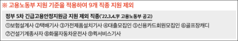 프리랜서긴급생계비-제외대상1