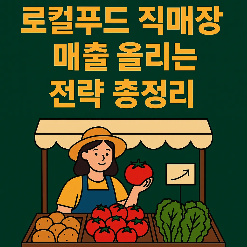 농업경제학 : 로컬푸드 직매장 매출 올리는 전략 총정리