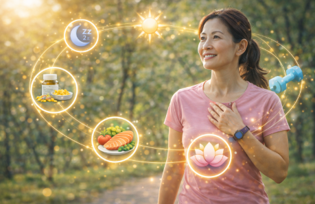 여자가 운동하는 모습