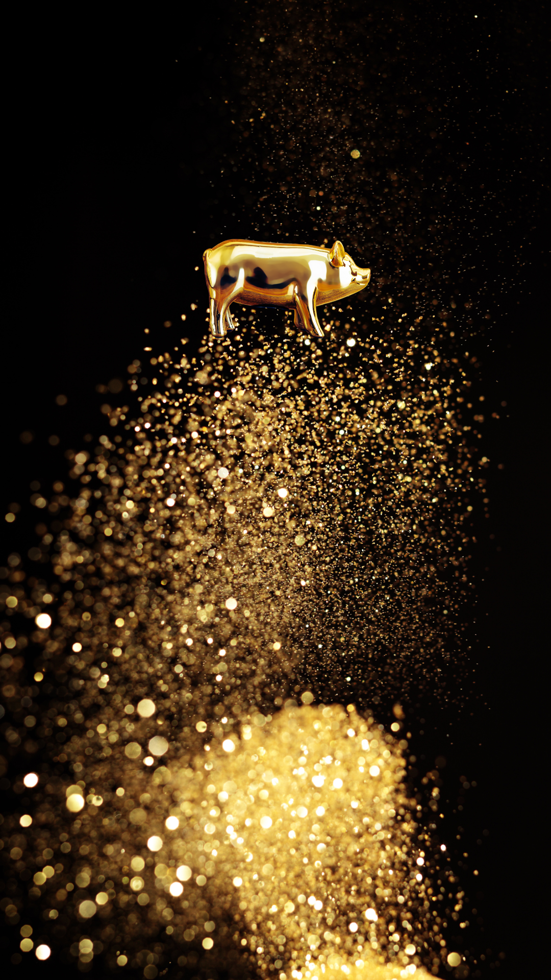 돈 들어오는 그림 해바라기 황금돼지 재물 바탕화면