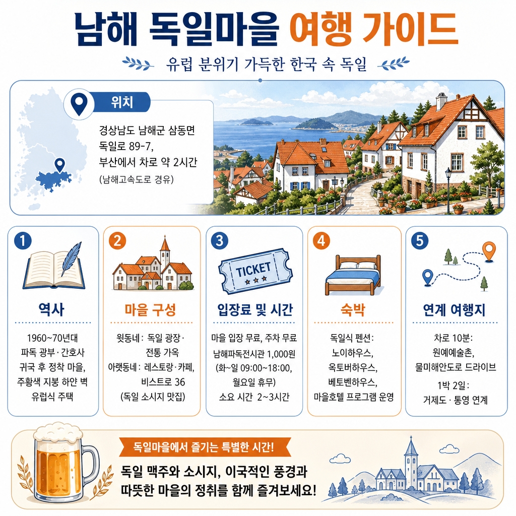 독일 소도시가 그대로, 남해 독일마을