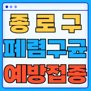 서울 종로구 폐렴구균 백신 무료 예방접종 비용지원 가격 신청방법 대상자 간격 13가 15가 20가 23가