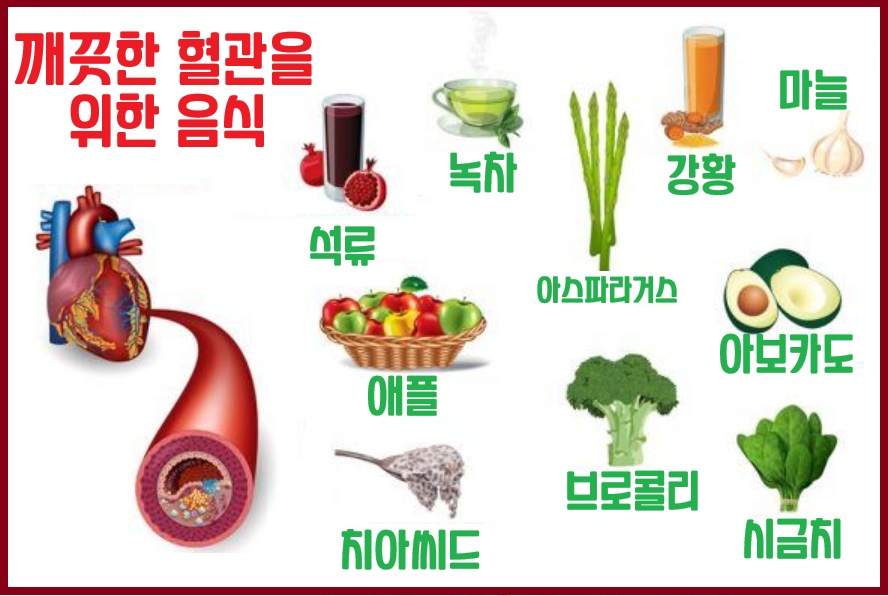 깨끗한 혈관을 위한 음식