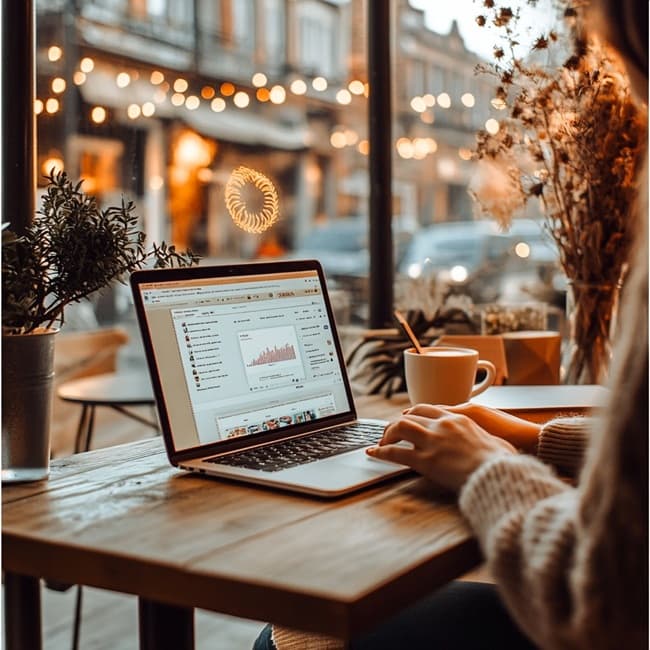 다양한 출간 플랫폼을 비교 분석 중인 사용자 모습