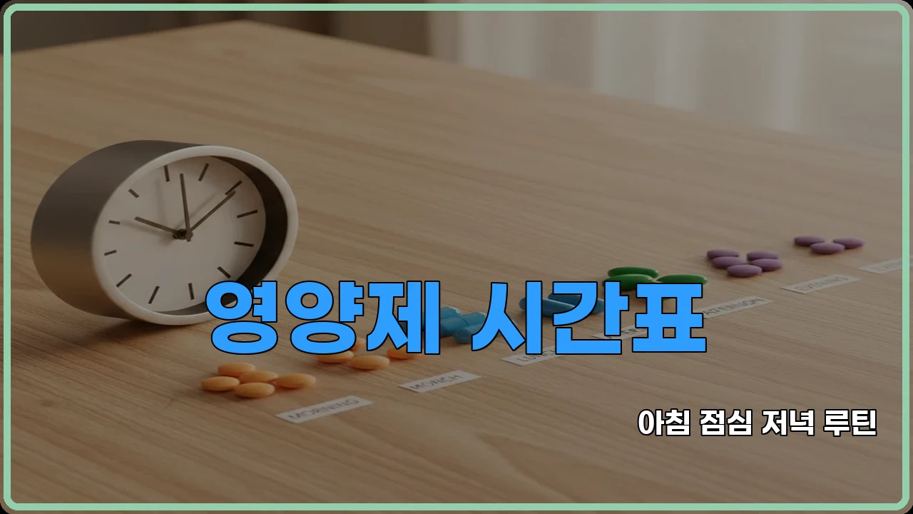 유산균먹는시간