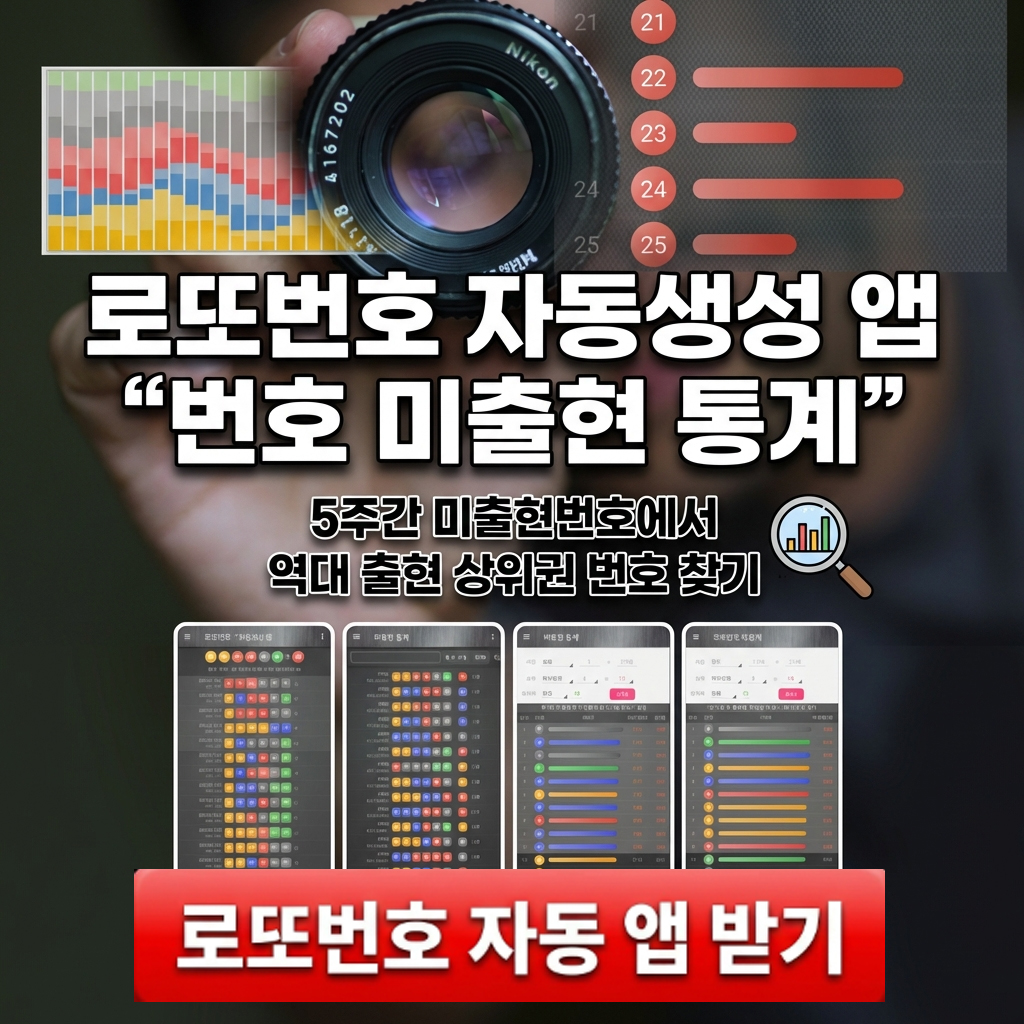 로또번호 자동생성 - 당첨번호 추첨결과 통계 및 예상번호 자동 생성