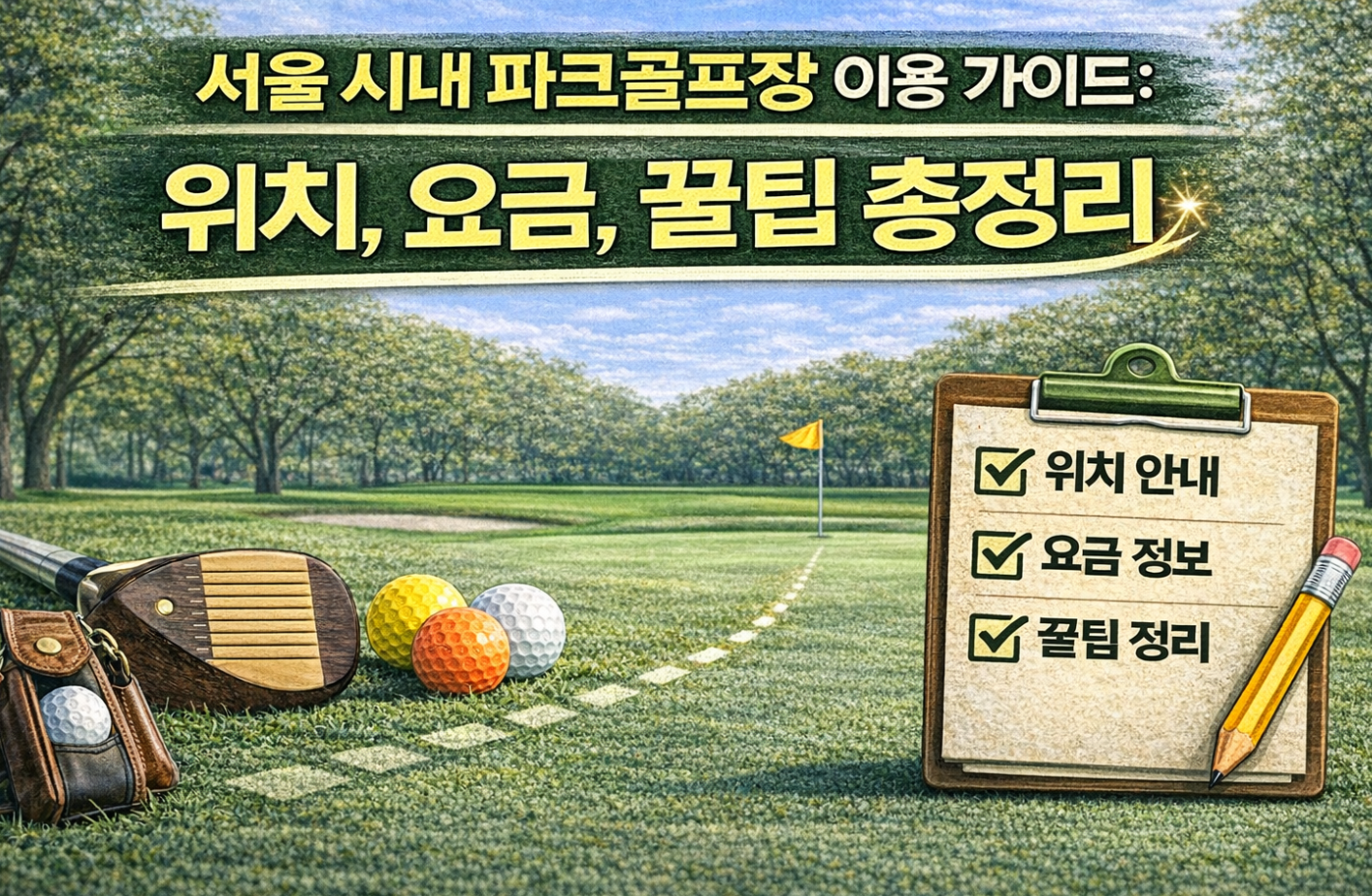 서울 시내 파크골프장 TOP 5 위치, 요금, 꿀팁 총정리