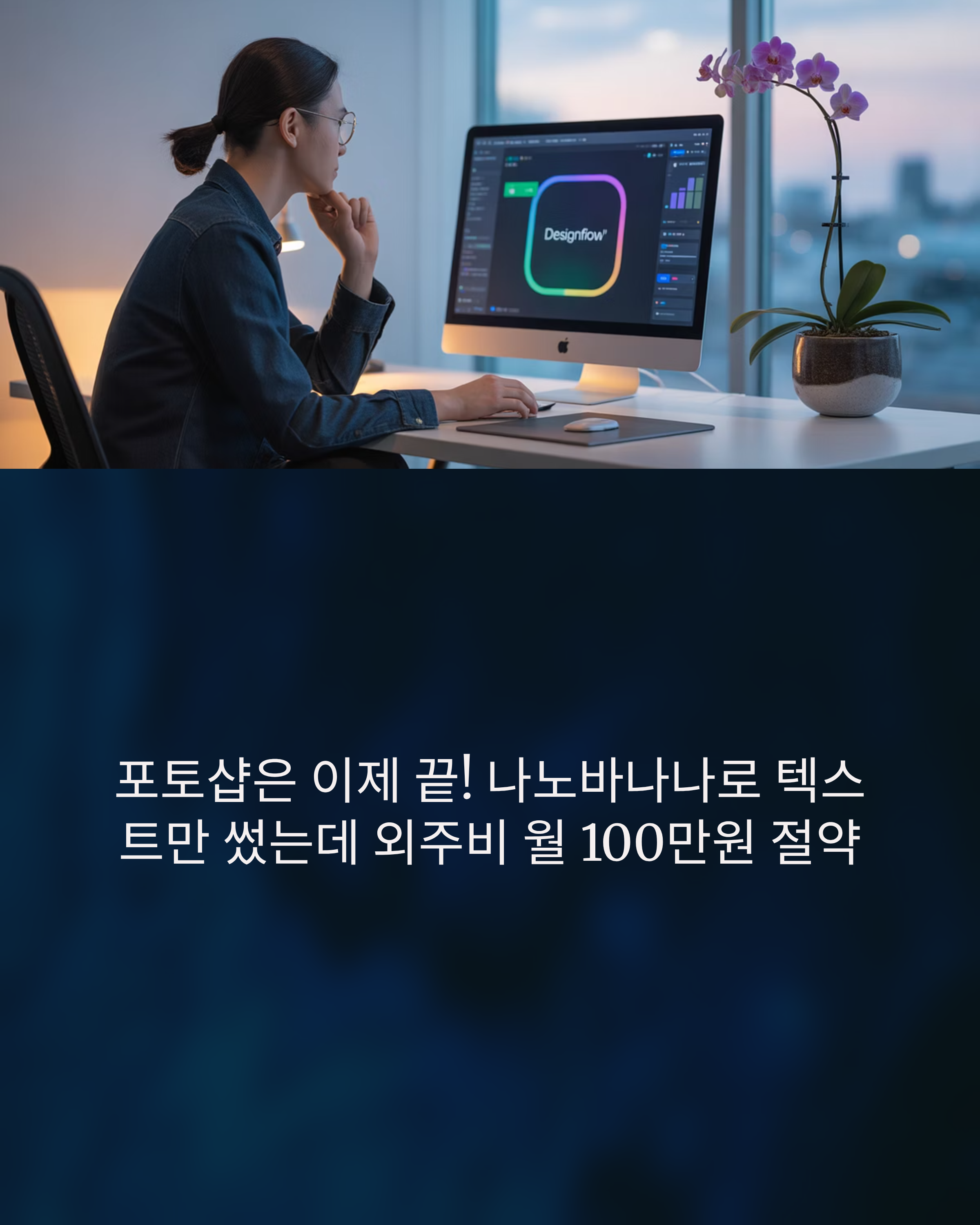 포토샵은 이제 끝! 나노바나나로 텍스트만 썼는데 외주비 월 100만원 절약한 후기