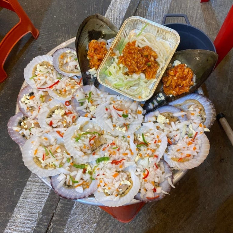 부산 태종대 조개구이 '사랑방 조개구이'