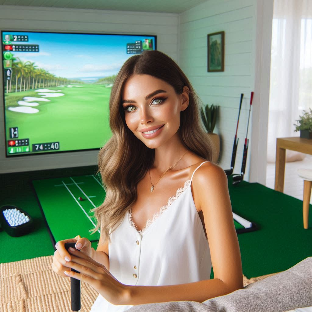 스크린골프장 배경