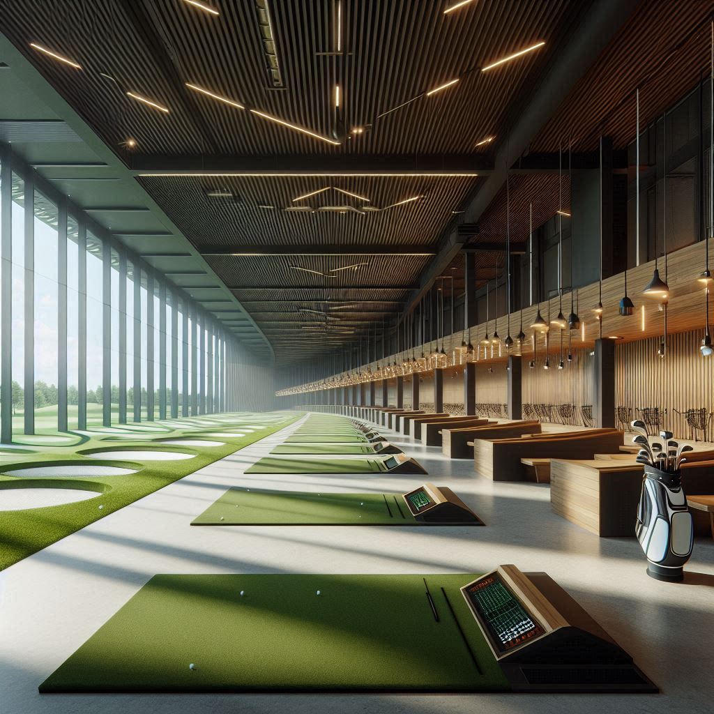 실내골프연습장 배경