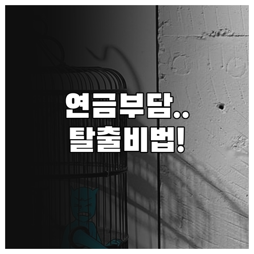 경제적 어려움 시 국민연금 분할 납부..