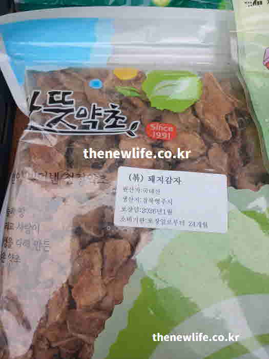 돼지감자차 효능 만드는 법 마른 팬