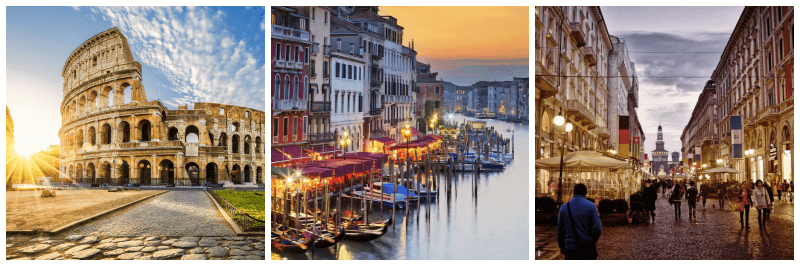 콜로세움, 베네치아, 밀라노 거리 사진