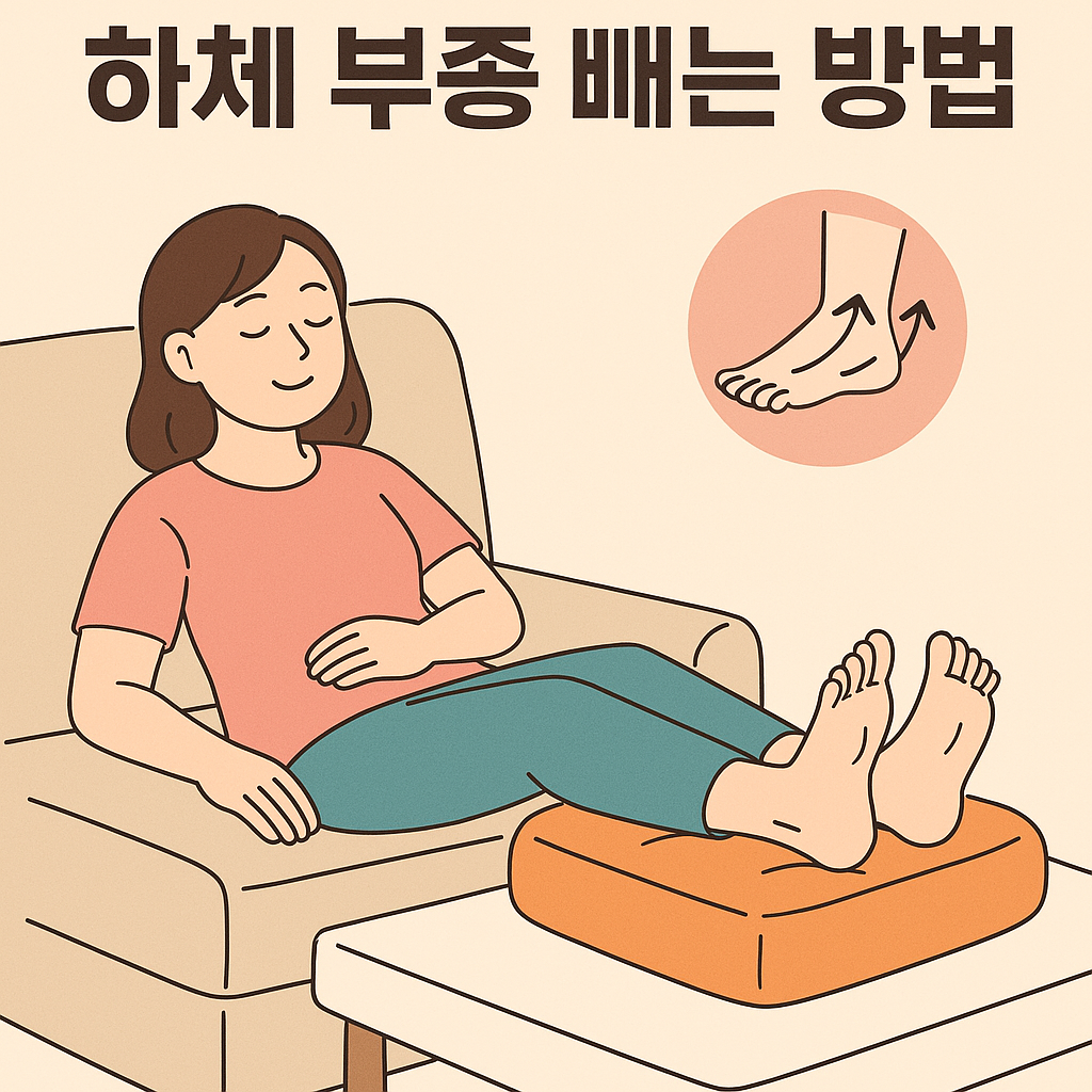 하체 부종 빼는 방법|다리 붓기 제거 생활 꿀팁