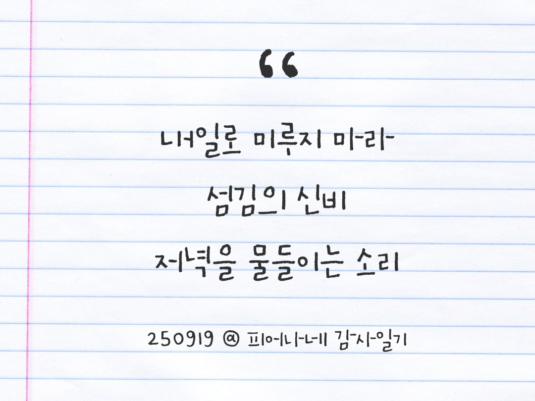 25년 9월 19일 오늘 내 마음 기록하기 감사노트, 감사를 통해 발견한 행복, 오늘 감사한 순간들 by 피어나네 감사일기