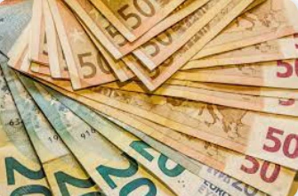 오만원권 및 유로화 사진