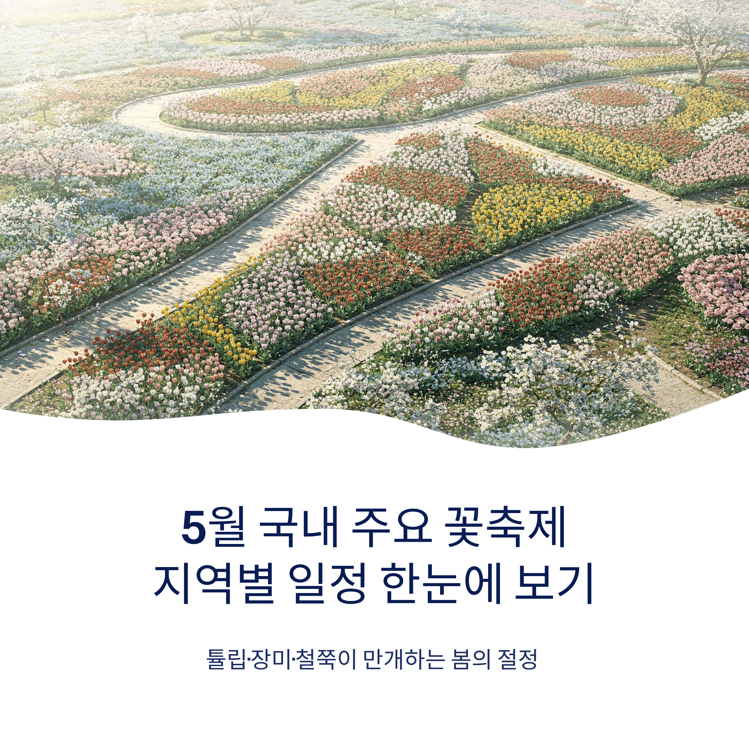 5월 국내 주요 꽃축제 지역별 일정 한눈에 보기