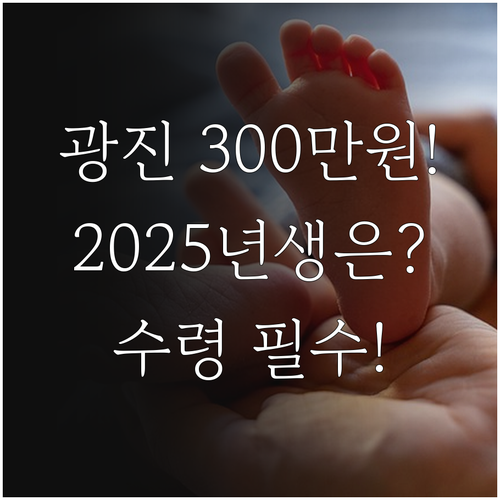 광진구 2025년생 첫돌 축하금 30..