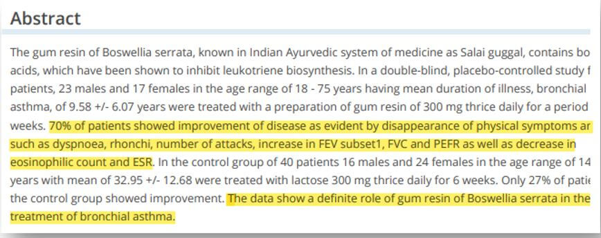 관절 영양제 보스웰리아 효능
