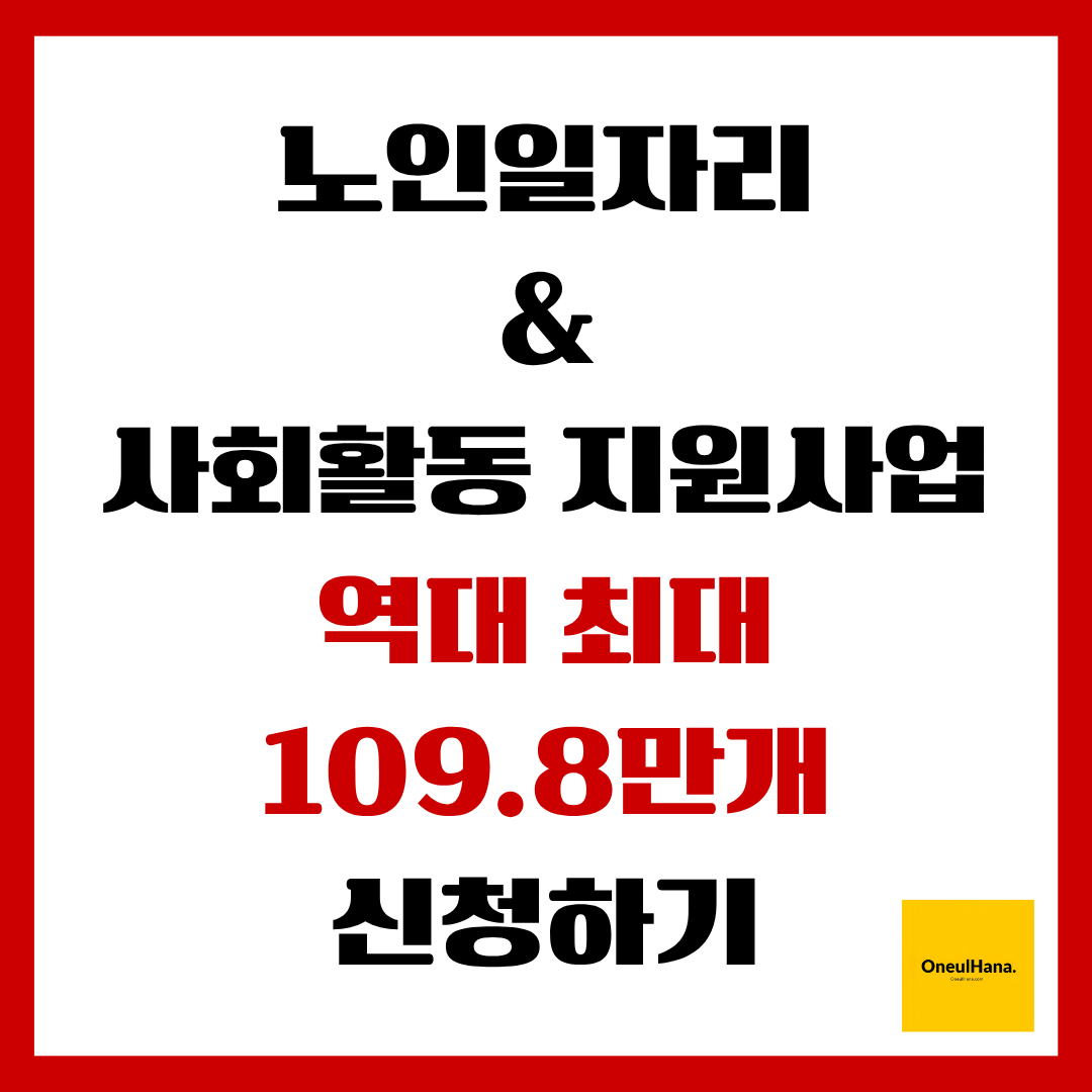 노인일자리 및 사회활동 지원사업