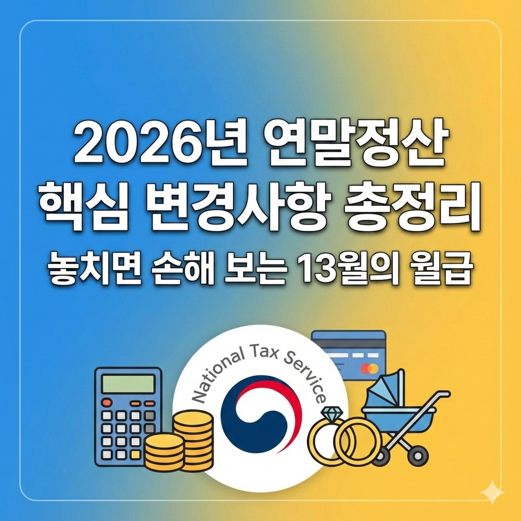 2026년 연말정산 간소화 서비스 변경사항 및 공제 혜택 완벽 정리