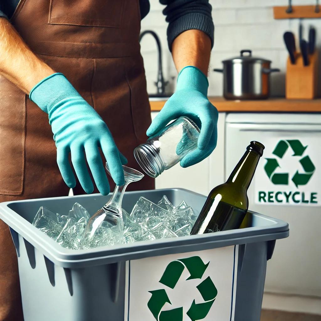 깨진유리 분리수거