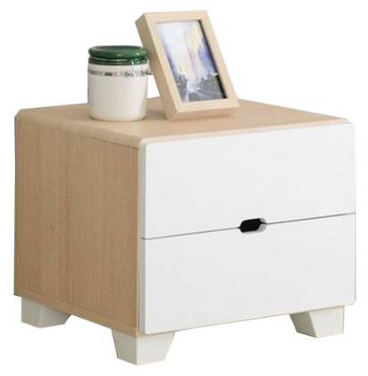 미니수납장 추천 : 제이디퍼니처 로미 발통형 2단 협탁, 매플화이트