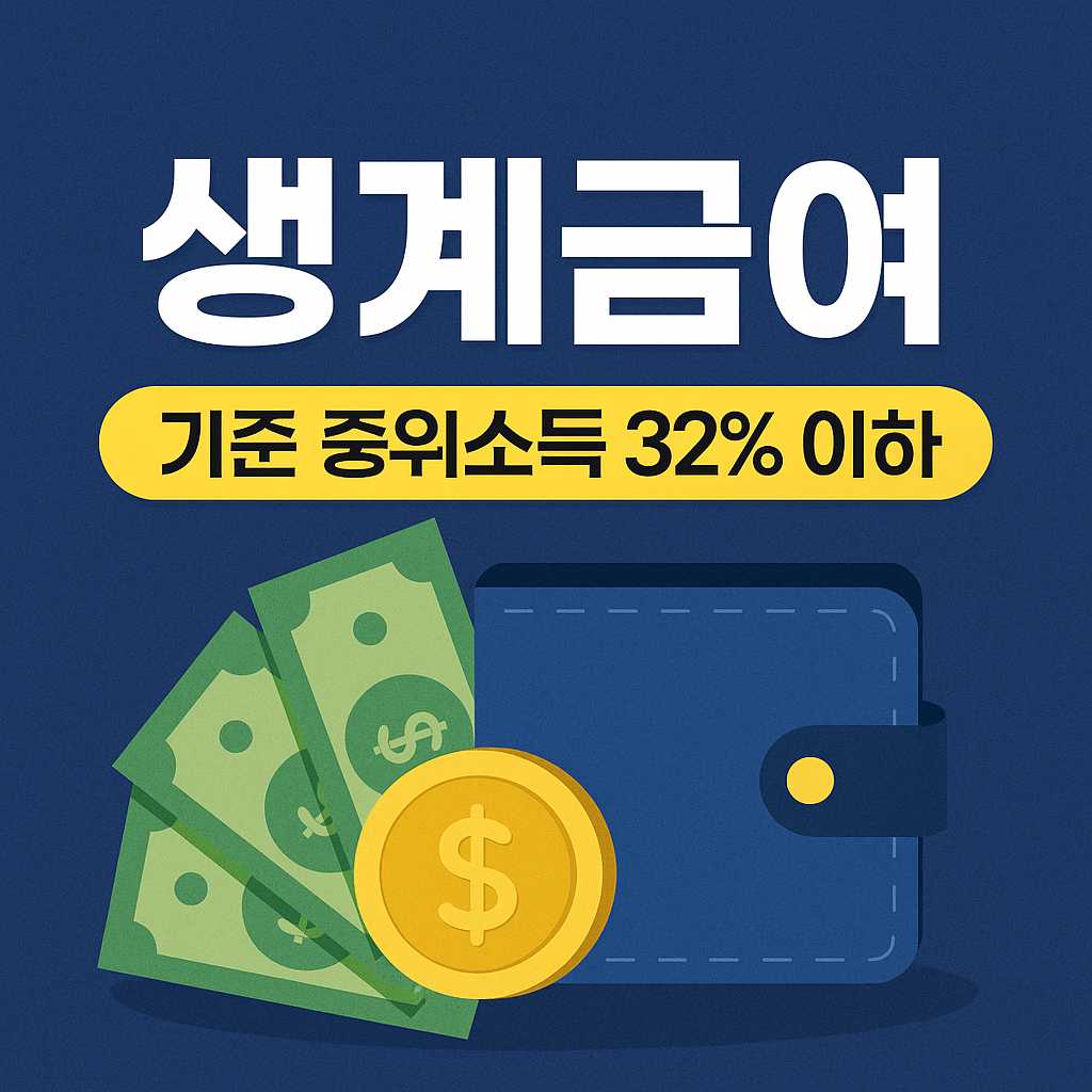 2025 기초생활보장 생계급여 (생계비 지원 안내)