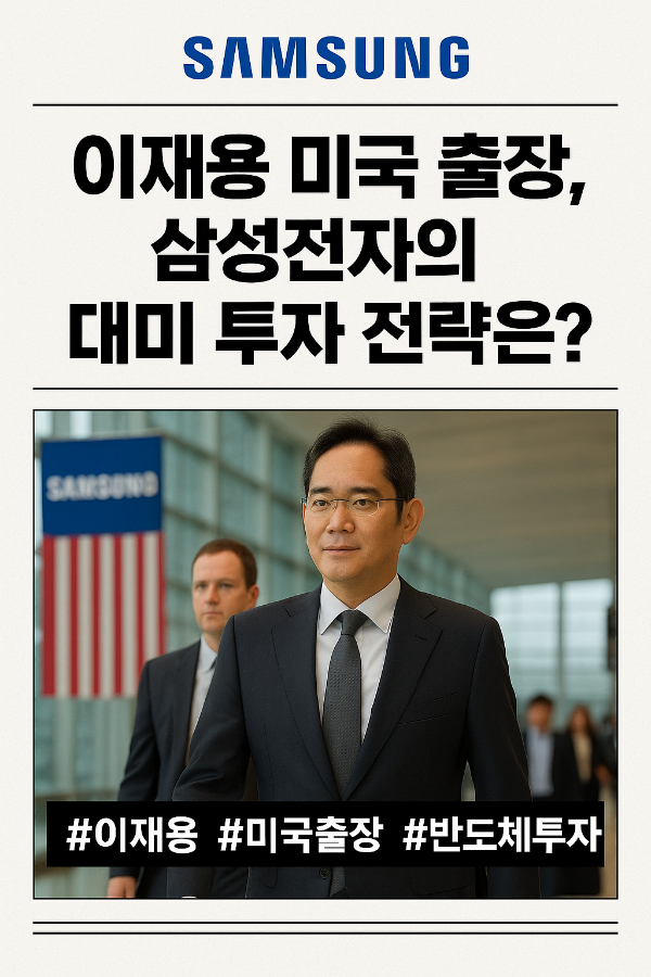 이재용 미국 출장, 삼성전자의 대미 투자 전략은?