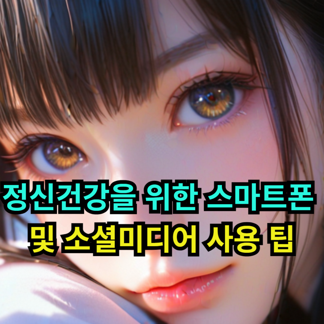 정신건강을 위한 스마트폰 및 소셜미디어 사용 팁