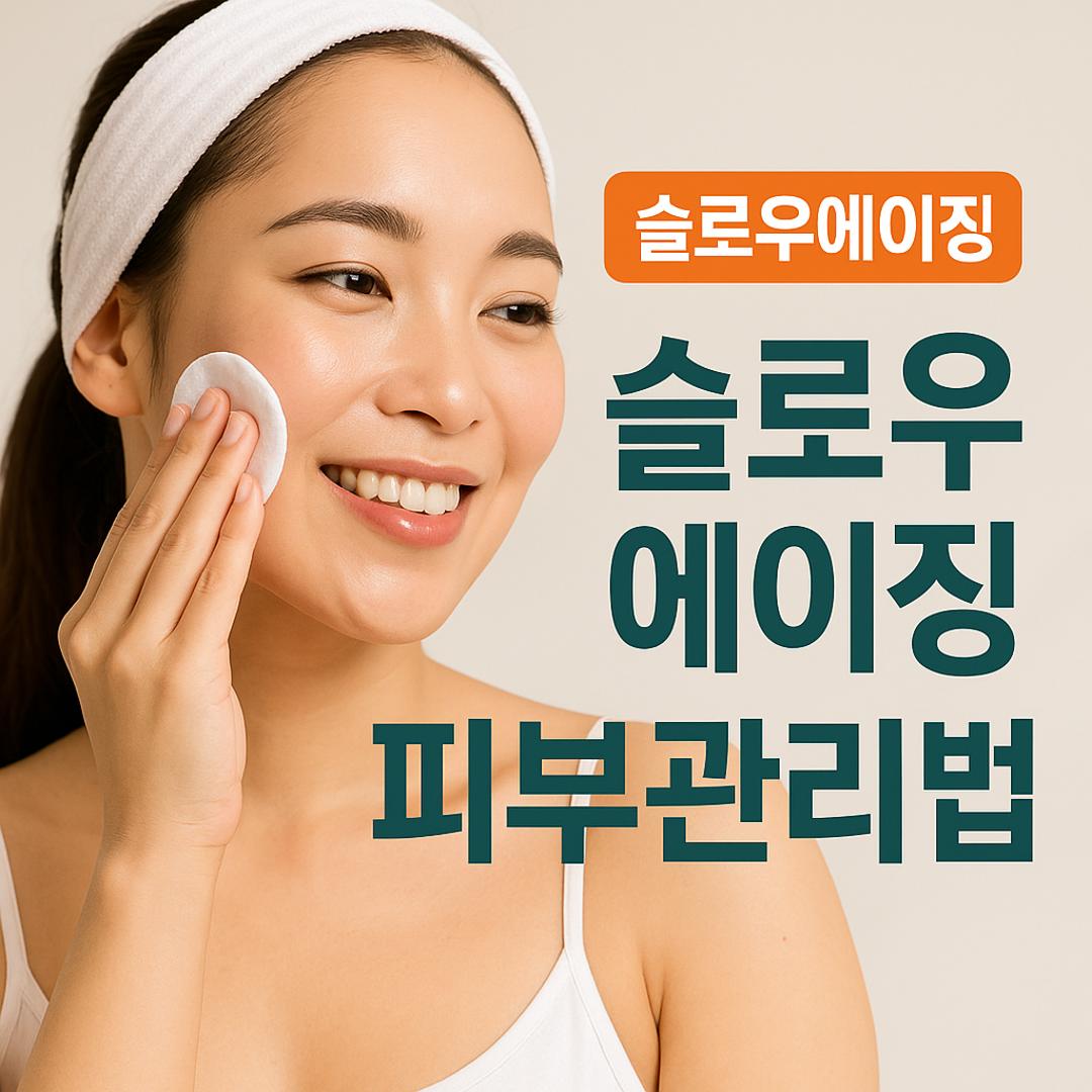 저속노화 피부관리법 사진