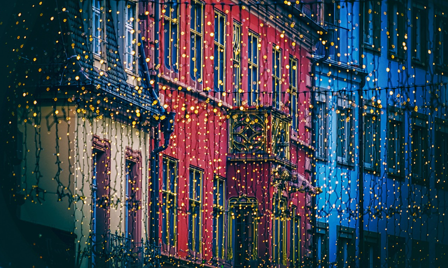 크리스마스 조명 사진