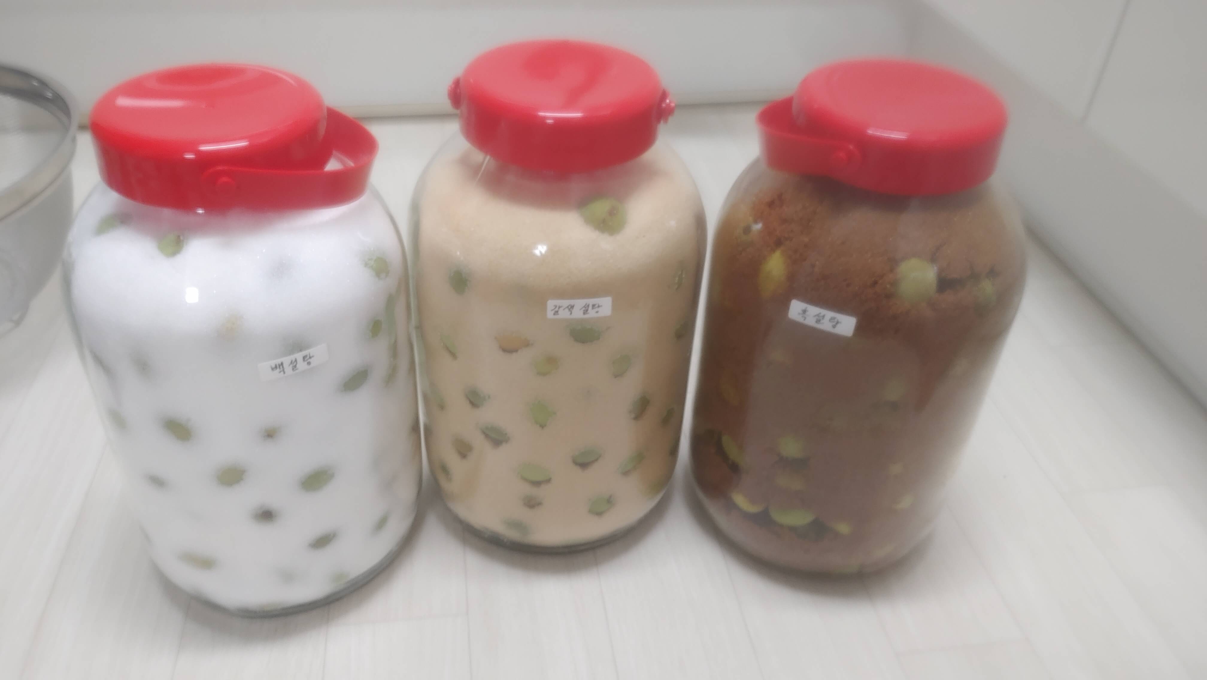 개복숭아 설탕