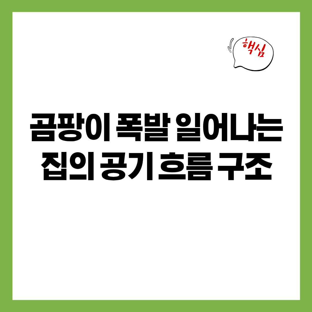 겨울철 갑자기 &lsquo;곰팡이 폭발&rsquo;이 일어나는 집의 공기 흐름 구조